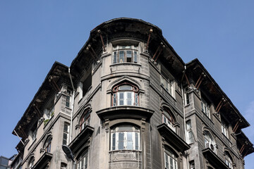 facade of a building in the center