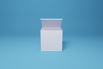 Perfume, jewelry, cream, beauty package design - Empty black box layout for brand design and package design - 3d packaging template with circular shaped box