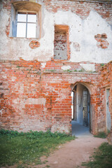 Fototapeta na wymiar Picturesque ruins of gothic medieval castle