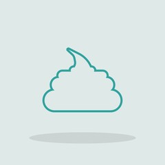 Shit vector icon illustration sign