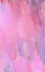 Modern brush strokes painting. Watercolor abstract painting with pastel colors. Soft color painted illustration of calming composition for poster, wall art, banner, card, book cover or packaging.