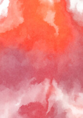 Obraz premium Abstract colorful watercolor on white background. Digital art painting.