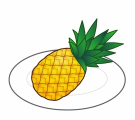 新鮮な美味しいパイナップル