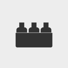 Crate vector icon illustration sign