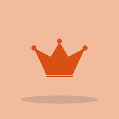 Crown vector icon illustration sign