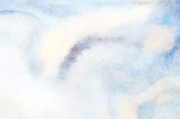 Watercolor painted background. Abstract Illustration wallpaper. Brush stroked painting. 2D Illustration.