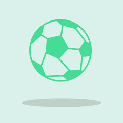 Obraz premium Football vector icon illustration sign