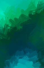 Brushed Painted Abstract Background. Brush stroked painting. Artistic vibrant and colorful wallpaper.