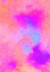 Modern brush strokes painting. Soft color painted illustration of soothing composition for poster, wall art, banner, card, book cover or packaging. Watercolor abstract painting with pastel colors.