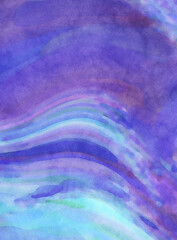 Watercolor abstract painting with pastel colors. Soft color painted illustration of calming composition for poster, wall art, banner, card, book cover or packaging. Modern brush strokes painting.