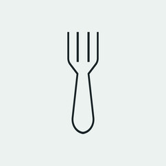 Spoon vector icon illustration sign