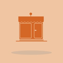 Store vector icon illustration sign