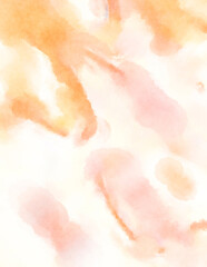 Modern brush strokes painting. Soft color painted illustration of soothing composition for poster, wall art, banner, card, book cover or packaging. Watercolor abstract painting with pastel colors.