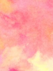 Modern brush strokes painting. Soft color painted illustration of soothing composition for poster, wall art, banner, card, book cover or packaging. Watercolor abstract painting with pastel colors.