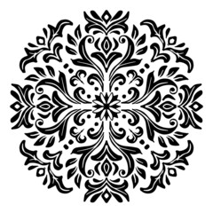 Mandala pattern floral classic background.