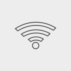 Wireless internet vector icon illustration sign