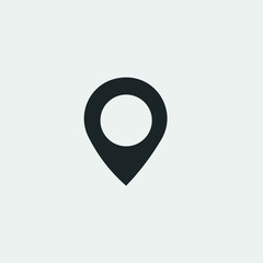 Location pin vector icon illustration sign