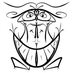 Handgezeichnete abstrakte Skulptur