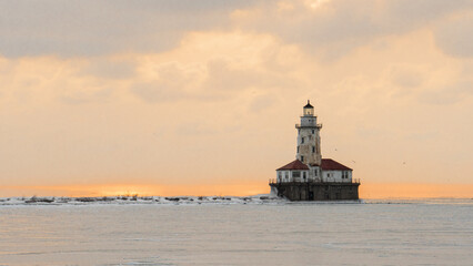 Fototapeta premium Sunrise Lighthouse