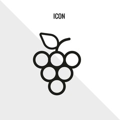 Grapes vector icon illustration sign