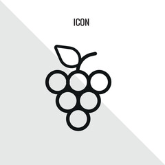 Grapes vector icon illustration sign