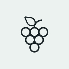 Grapes vector icon illustration sign