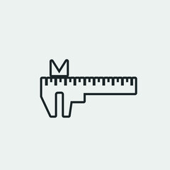 Caliper vector icon illustration sign