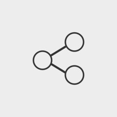 Share vector icon illustration sign