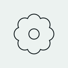 Flower vector icon illustration sign