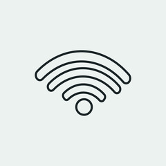 Internet wifi vector icon illustration sign
