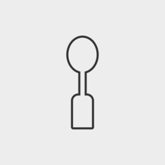 Spoon vector icon illustration sign