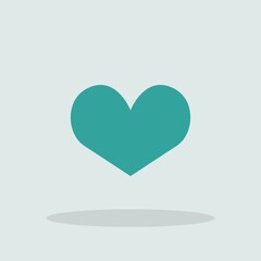 Love heart vector icon illustration sign
