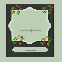New Year's card number 1 llustration