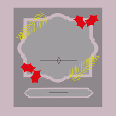 Light postcard for the holidays with a place for an inscription llustration