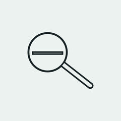 Zoom out vector icon illustration sign