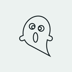 Ghost vector icon illustration sign