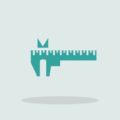 Caliper vector icon illustration sign