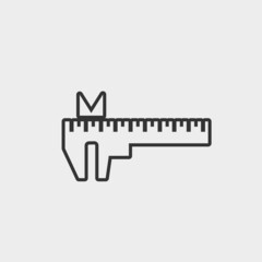 Caliper vector icon illustration sign