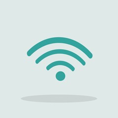 Internet wifi vector icon illustration sign