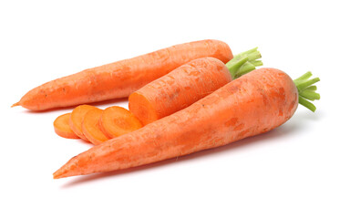 carrots isolated on white background
