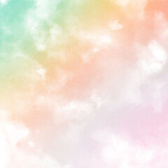 Cloudy Day Rainbow Gradient Pastel Texture, Background, and Scrapbook Paper