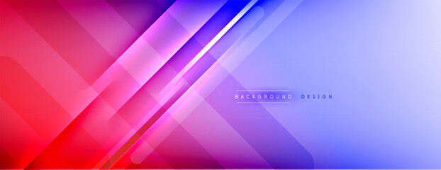 Fototapeta premium Abstract background. Shadow lines on bright shiny gradient background.