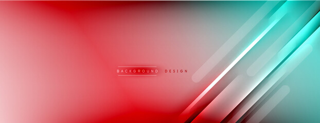 Abstract background. Shadow lines on bright shiny gradient background.