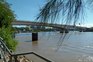Brisbane City Streets and Buildings also the Brisbane River Day and Night