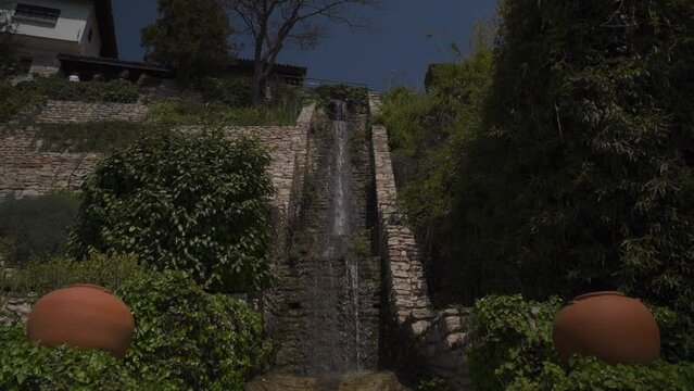 Botanical garden Eastern Europe Bulgaria. botanical, garden, eastern, Europe, varna, balchik, flowers, water, waterfall, trees, vegetation, bloom, arch, tunnel, path, paths, lake