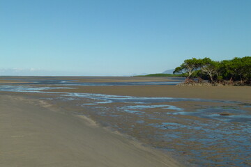 Port Douglas beaches and rainforest, danger sings and mangroves while sunset and sunrises, road...