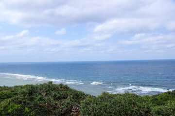 沖縄の青い海
