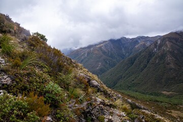 Beautiful view in Arthurs Pass, New Zealand