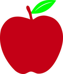 color apple icon. Vector illustration in flat design.eps