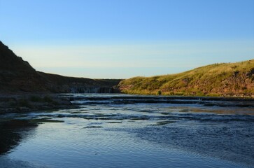 A small waterfall in the Pampas region of Argentina